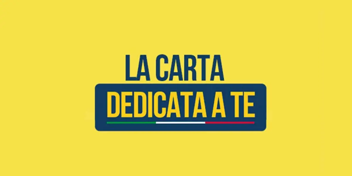 Avviso elenco dei beneficiari della Carta ''Dedicata a te''